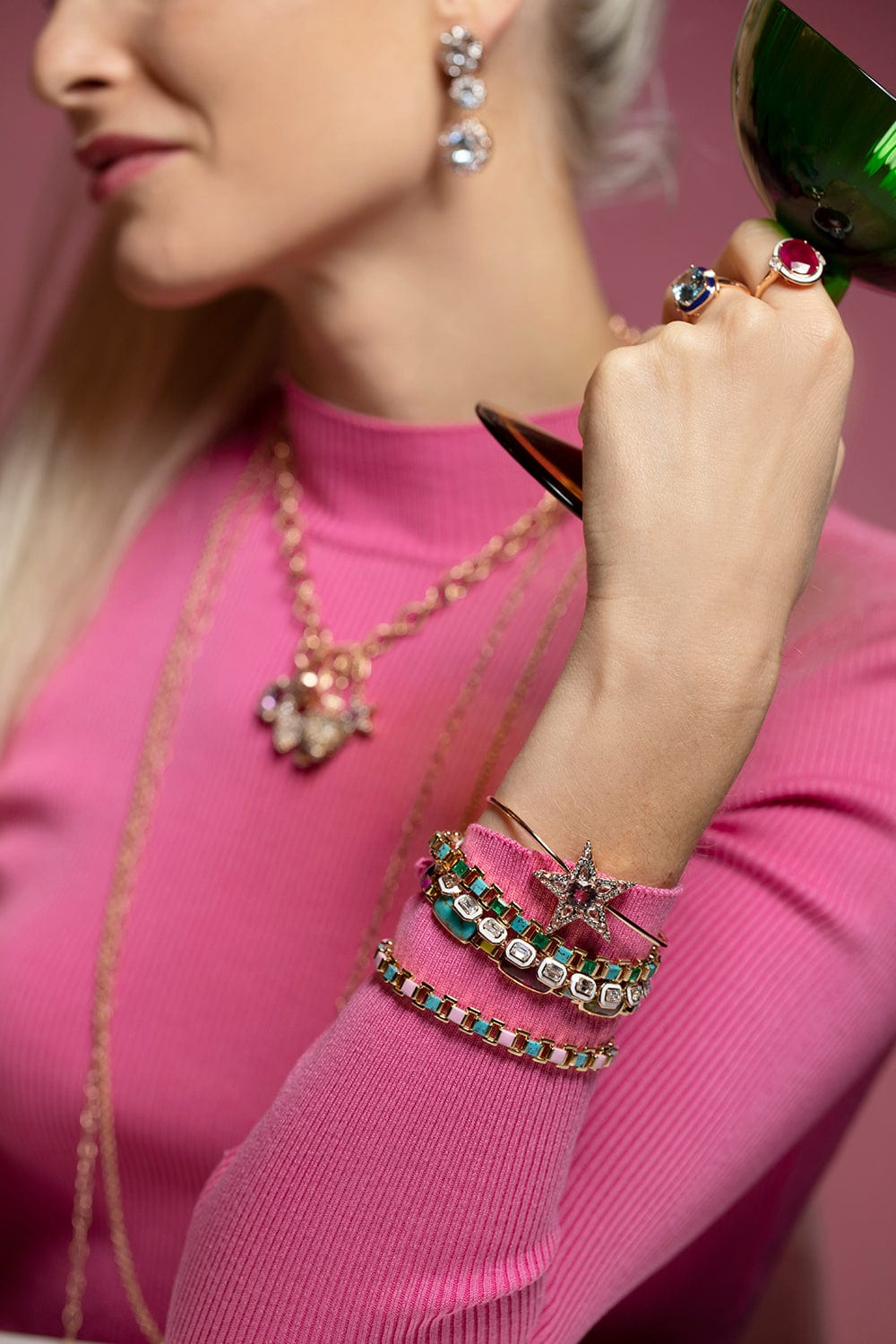 SELIM MOUZANNAR-Mina Ivory Bracelet-ROSE GOLD