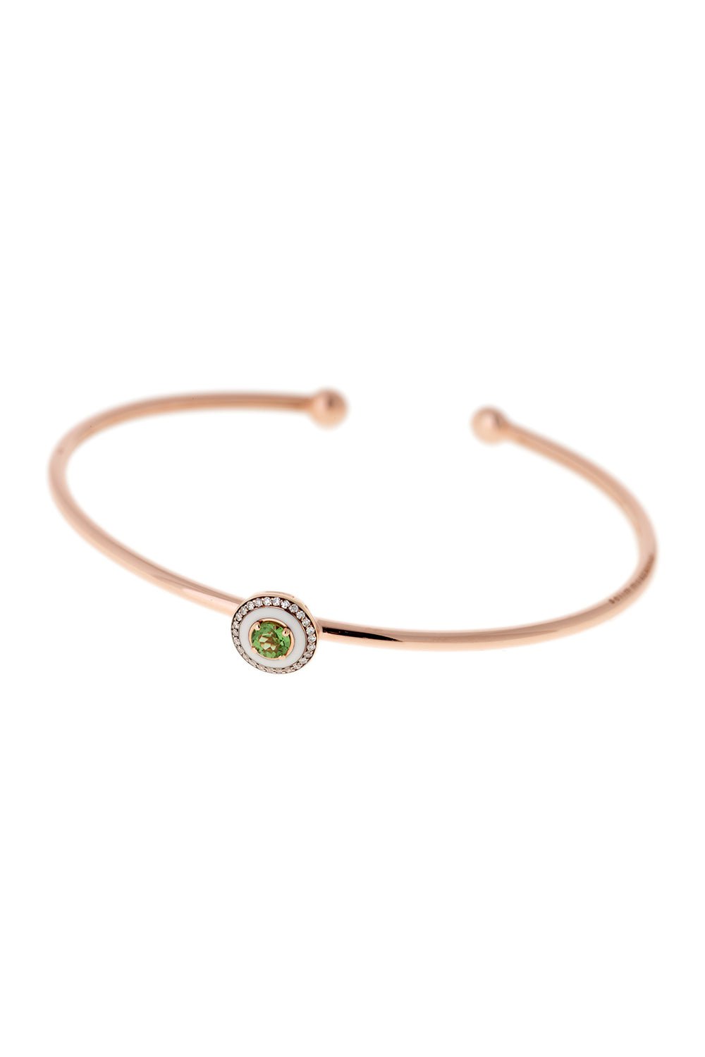 SELIM MOUZANNAR-Mina Green Tourmaline Bracelet-ROSE GOLD