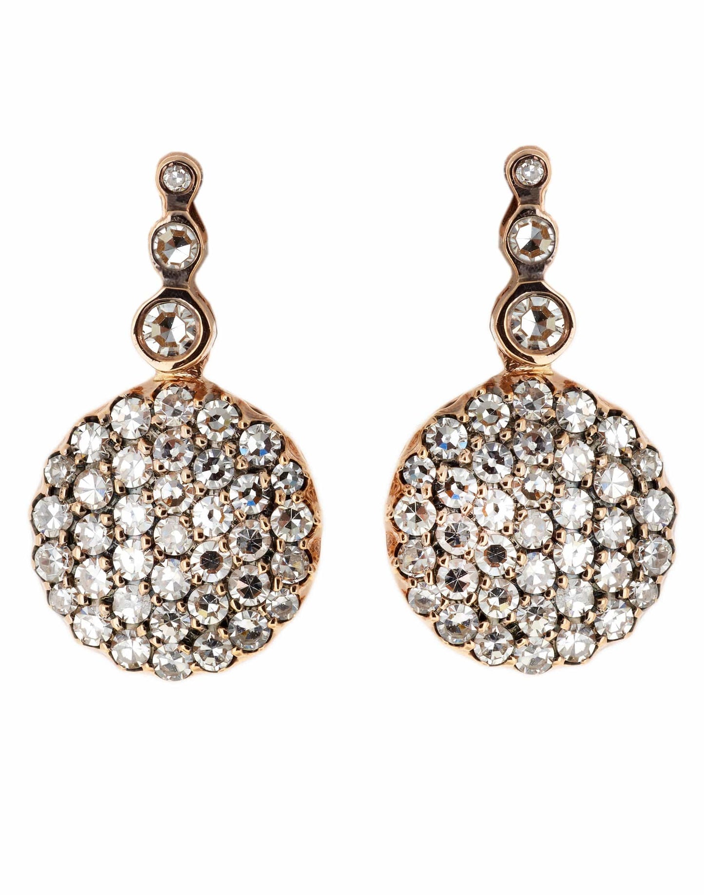 SELIM MOUZANNAR-Diamond Cluster Earrings-