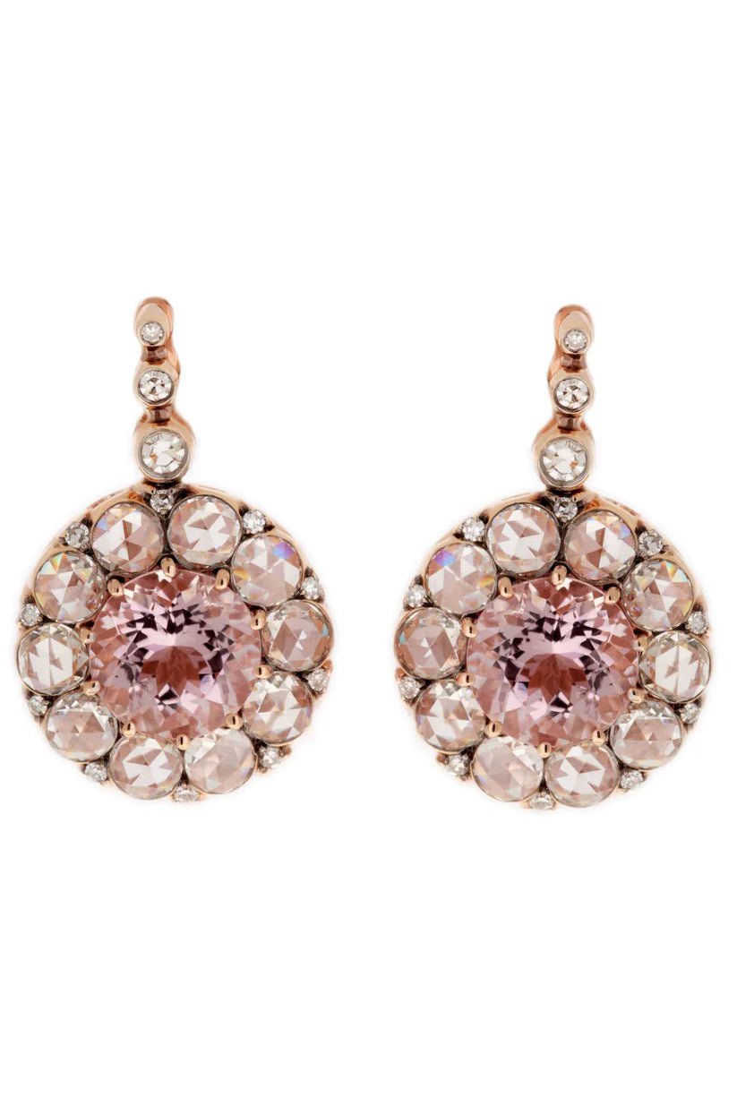 SELIM MOUZANNAR-Beruit Morganite Earrings-ROSE GOLD
