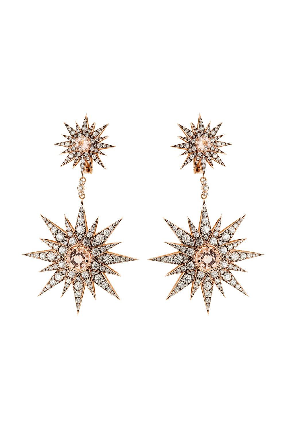 Double Star Drop Earrings