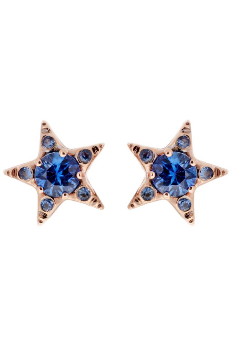 SELIM MOUZANNAR-Sapphire Star Earrings-
