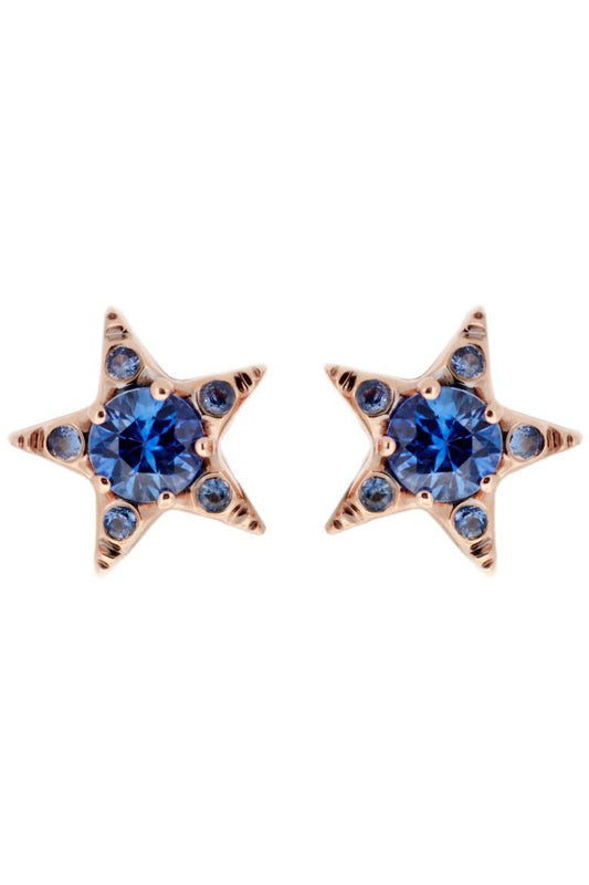 SELIM MOUZANNAR-Sapphire Star Earrings-
