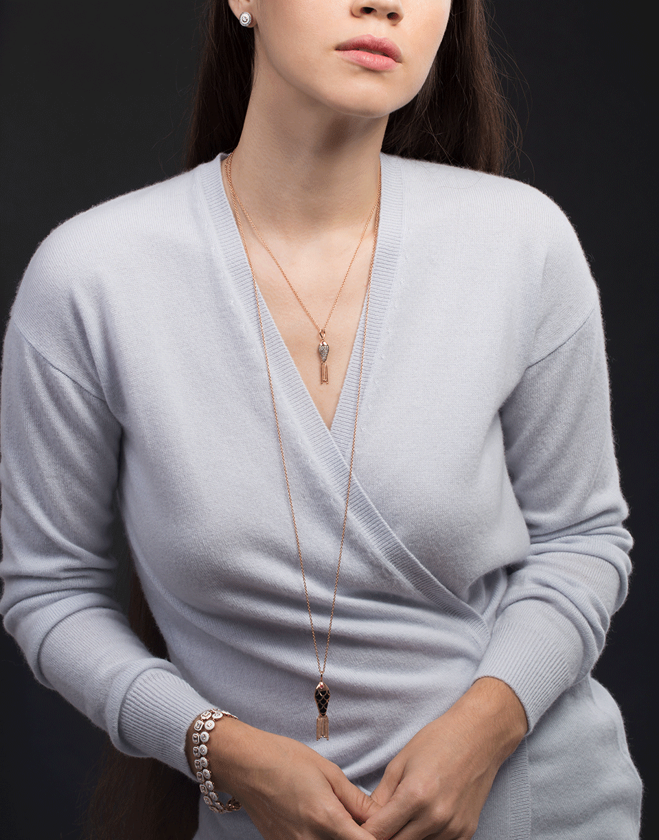 SELIM MOUZANNAR-Fish For Love Pendant-ROSE GOLD