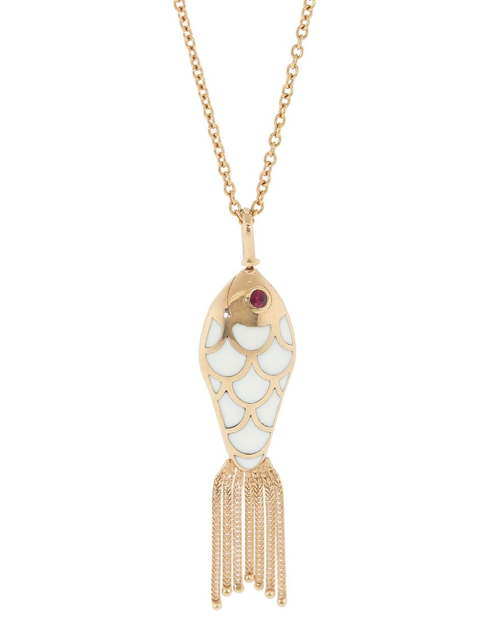 SELIM MOUZANNAR-Fish For Love Pendant-ROSE GOLD