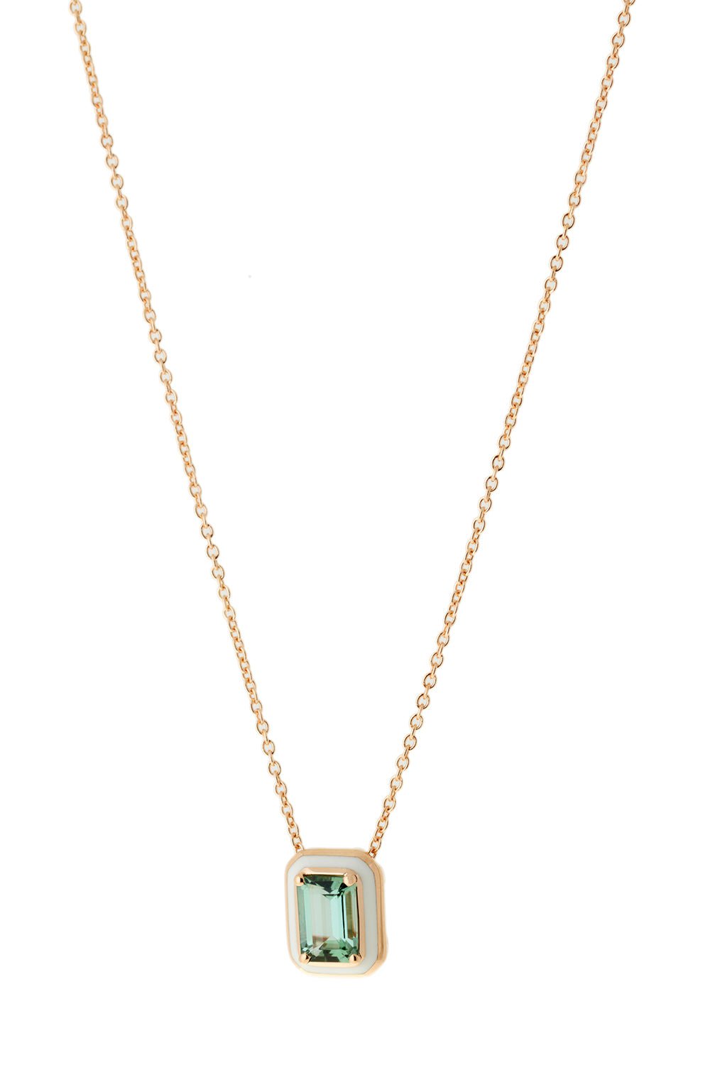 SELIM MOUZANNAR-Mina BlueTourmaline Necklace-ROSE GOLD