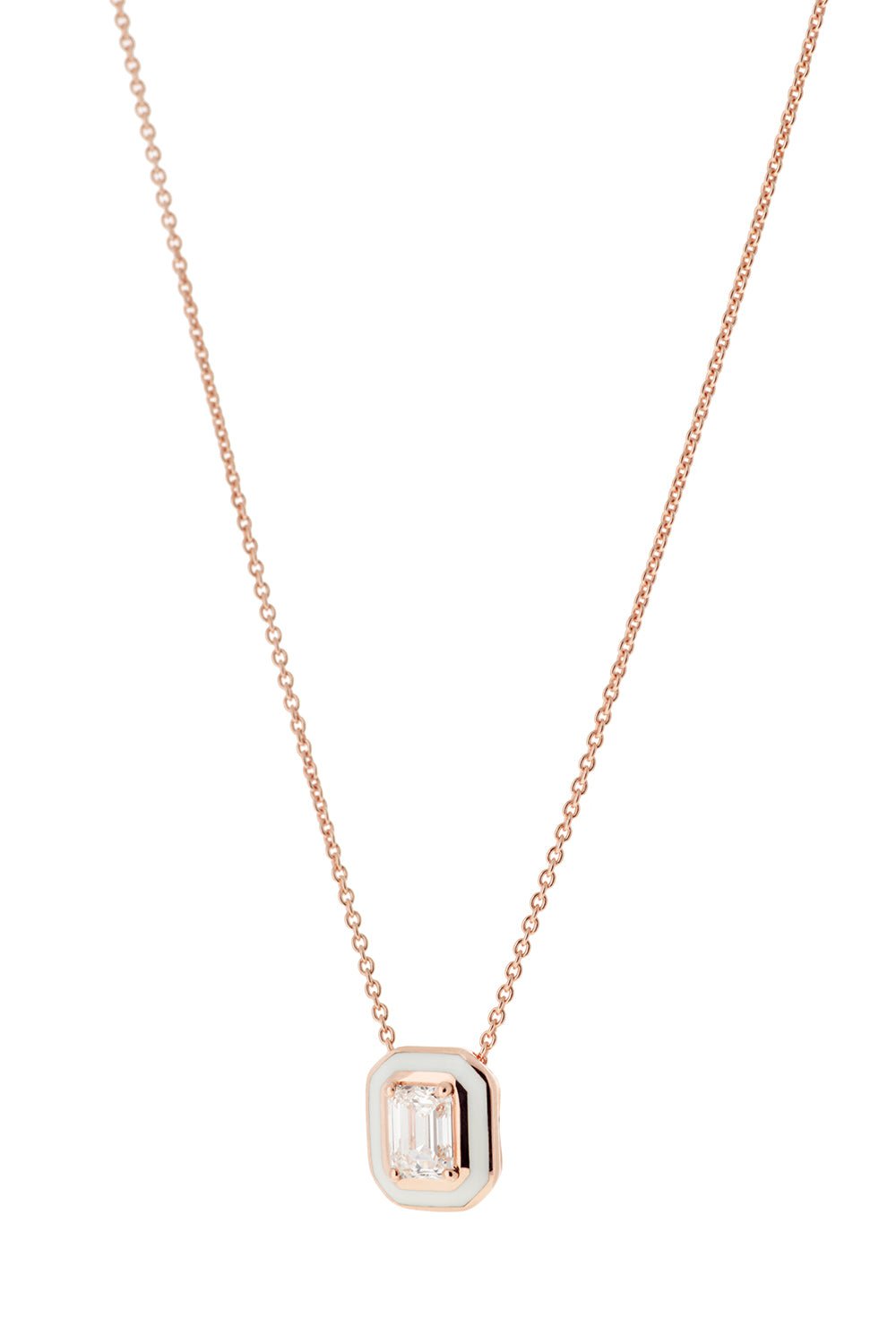 SELIM MOUZANNAR-Mina Diamond Pendant Necklace-ROSE GOLD