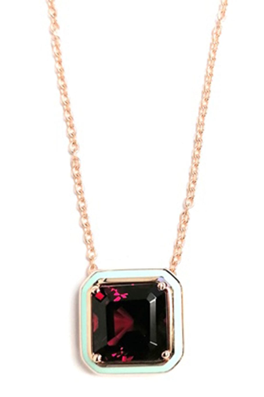 SELIM MOUZANNAR-Mina Green Pendant-ROSE GOLD