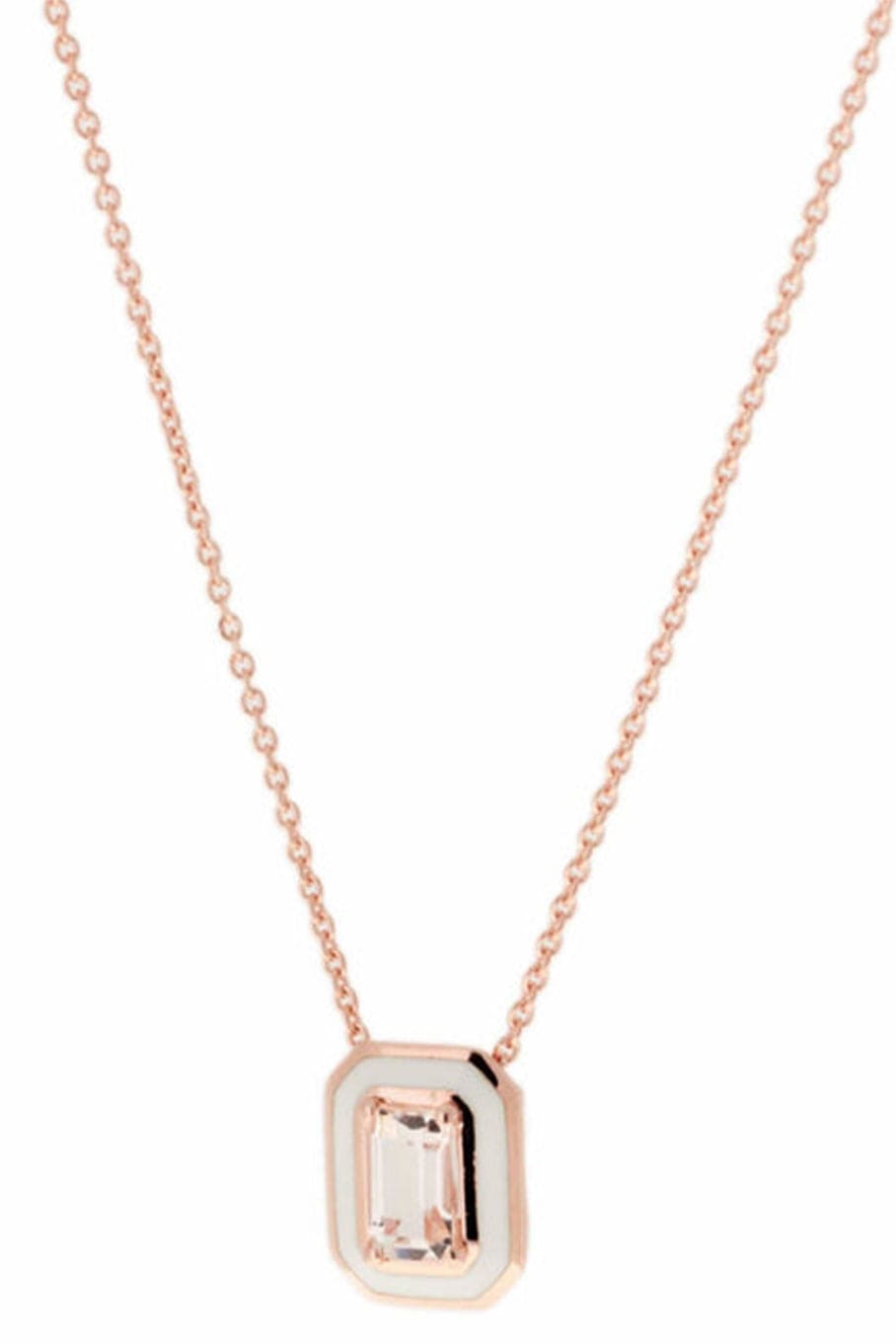 SELIM MOUZANNAR-Morganite Pendant Necklace-ROSE GOLD
