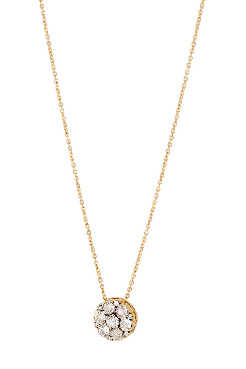 SELIM MOUZANNAR-Beirut Rosace Diamond Pendant Necklace-YELLOW GOLD