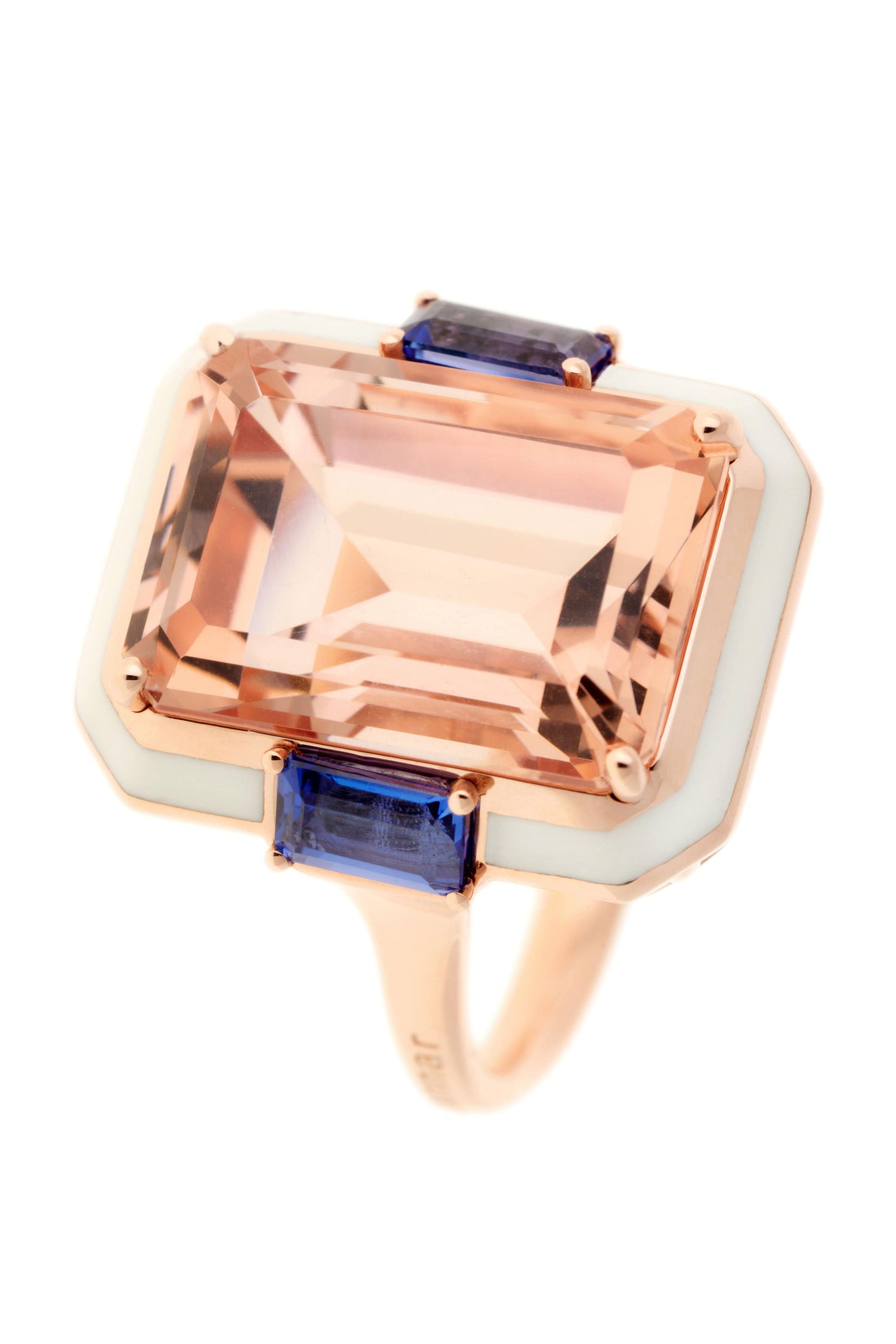 SELIM MOUZANNAR-Morganite Gemma Ring-ROSE GOLD
