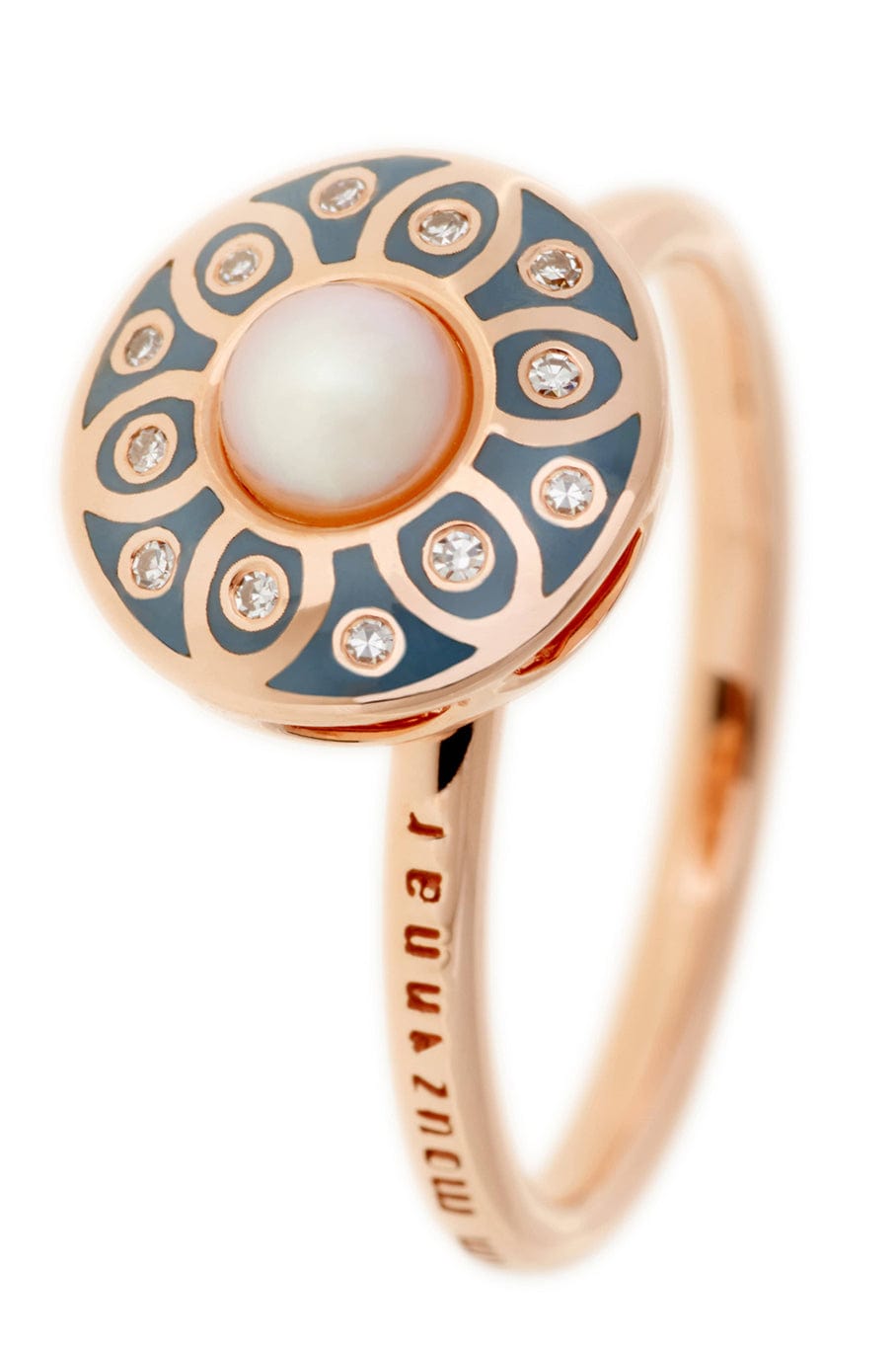 SELIM MOUZANNAR-Mina Daisy Pearl Ring-ROSE GOLD