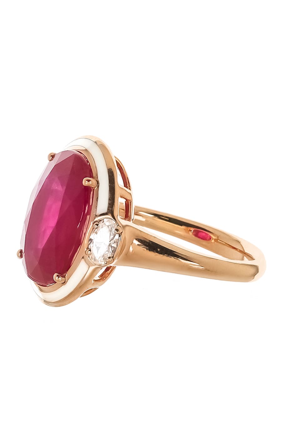 SELIM MOUZANNAR-Ruby Gemma Ring-ROSE GOLD