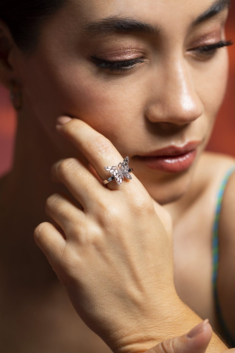 SELIM MOUZANNAR-Beruit Emerald and Diamond Ring-ROSE GOLD