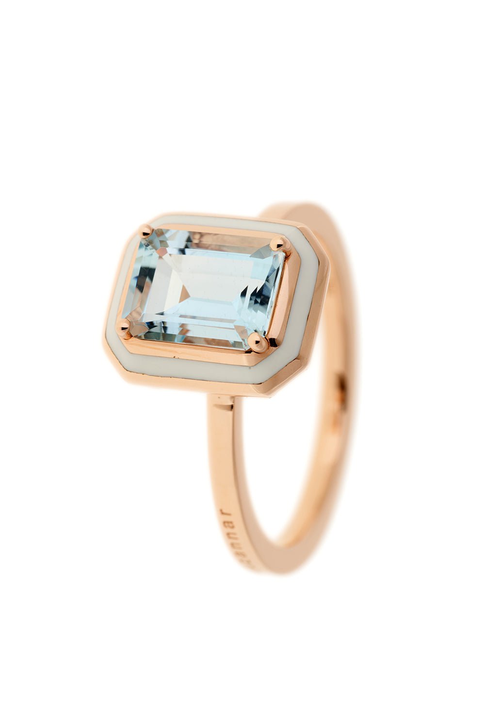 SELIM MOUZANNAR-Mina Aquamarine Ring-ROSE GOLD