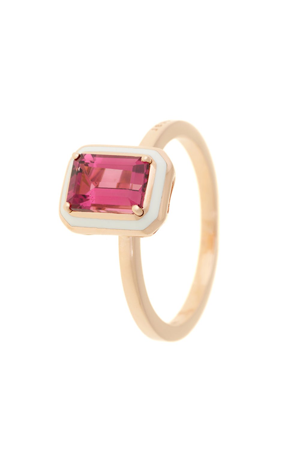 SELIM MOUZANNAR-Mina Pink Tourmaline Ring-ROSE GOLD