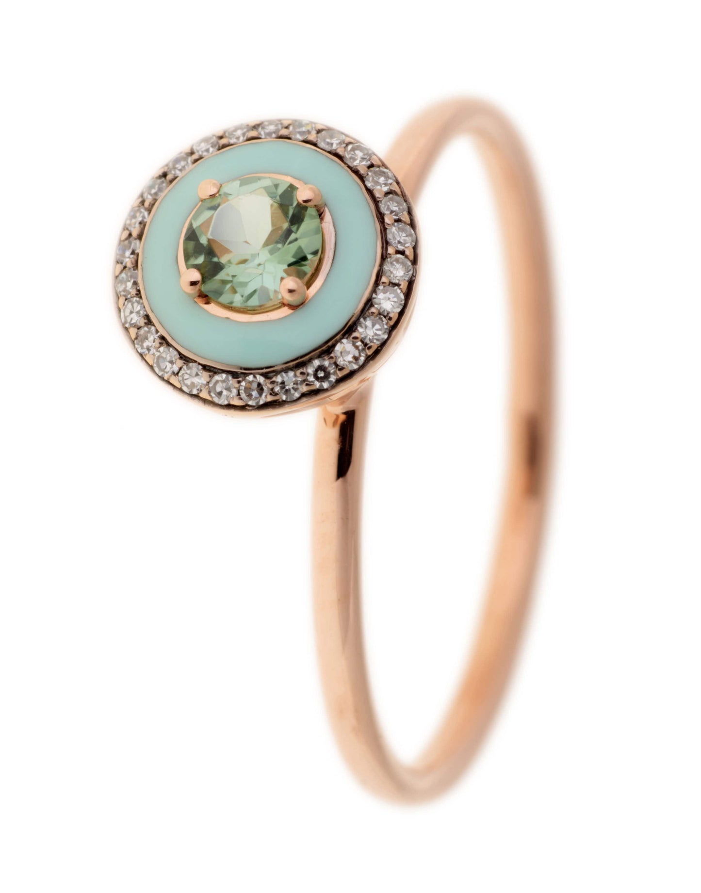 SELIM MOUZANNAR-Green Tourmaline Mina Ring-ROSE GOLD