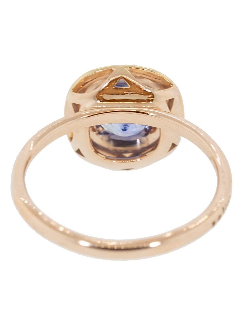 SELIM MOUZANNAR-Blue Sapphire and Diamond Ring-ROSE GOLD