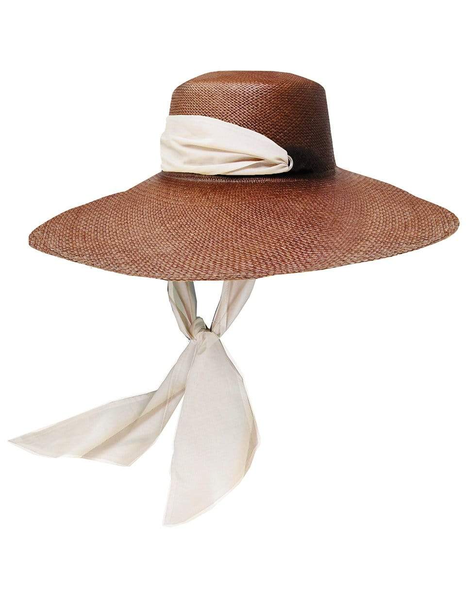 SENSI STUDIO-Extra Long Brim Cordovez Hat-CHOCO