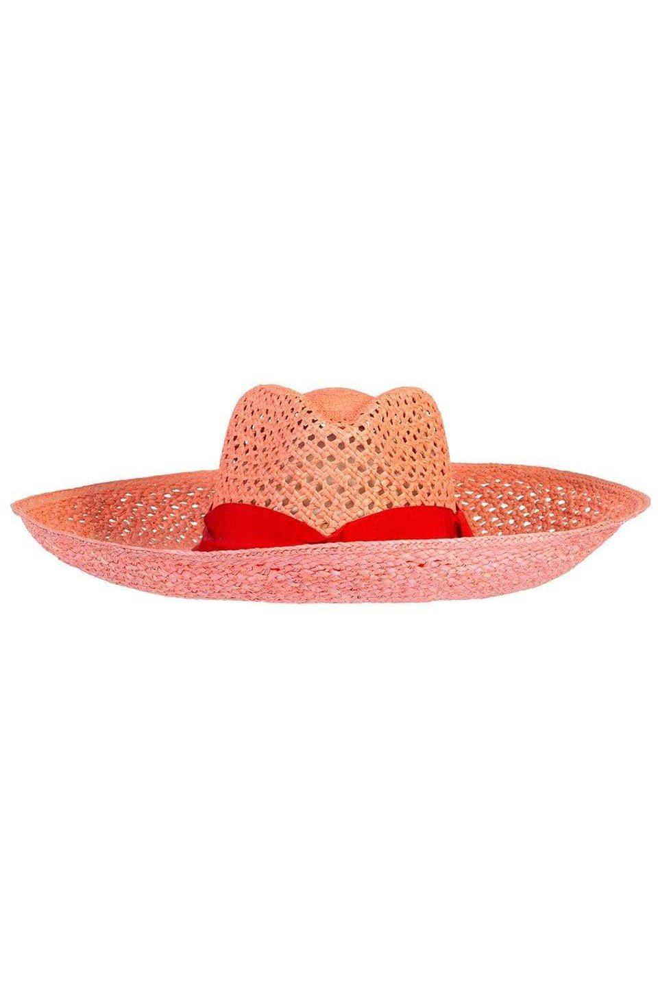 SENSI STUDIO-Open Weave Aguacate Hat-