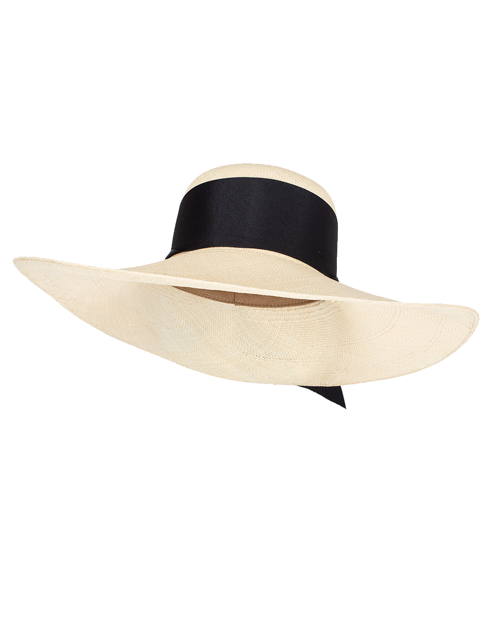 SENSI STUDIO-Lady Ibiza Maxi Bow Band Hat-NAT/BLK