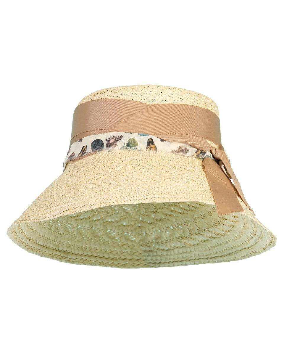 SENSI STUDIO-Frayed Lamp Shade Hat-
