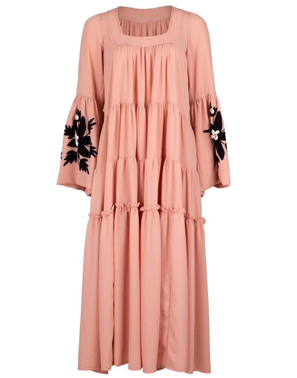 SENSI STUDIO-Balconette Embroidered Maxi Dress-