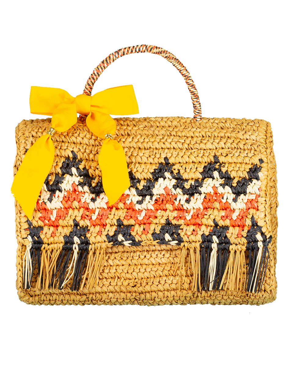 SENSI STUDIO-La Cartera Zig Zag Handbag-OCHRE