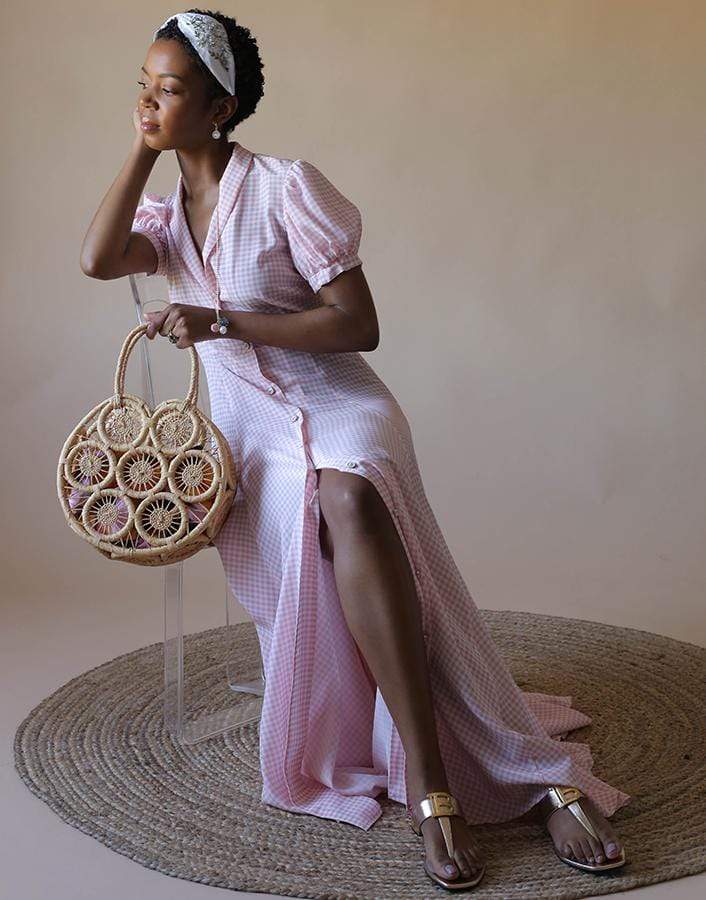 SENSI STUDIO-Round Canasta Calada Bag-