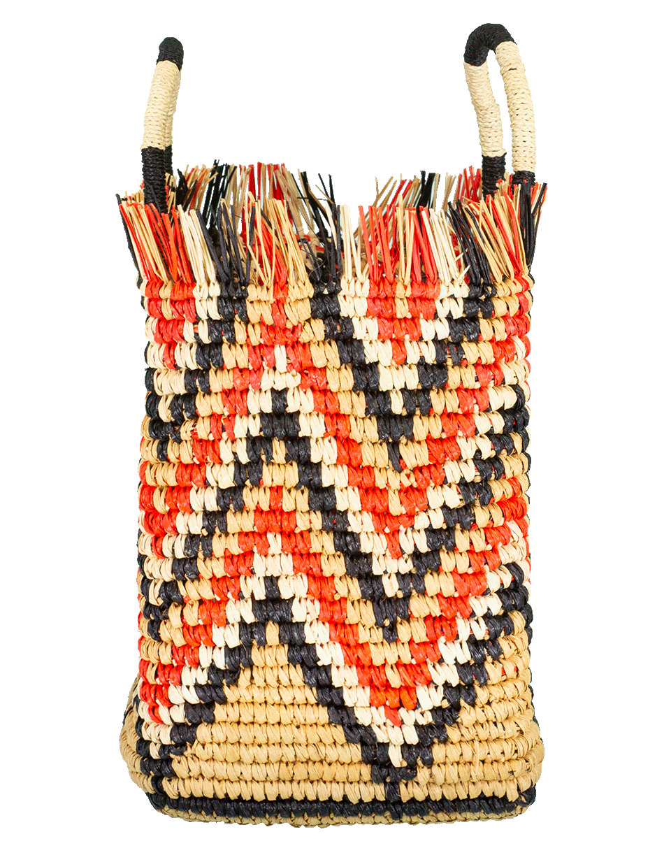 SENSI STUDIO-Cansasta Zig Zag Stripe Tote-OCHRE