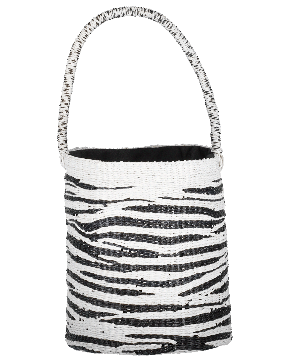 SENSI STUDIO-Zebra Bucket Style Tote-UNIQUE
