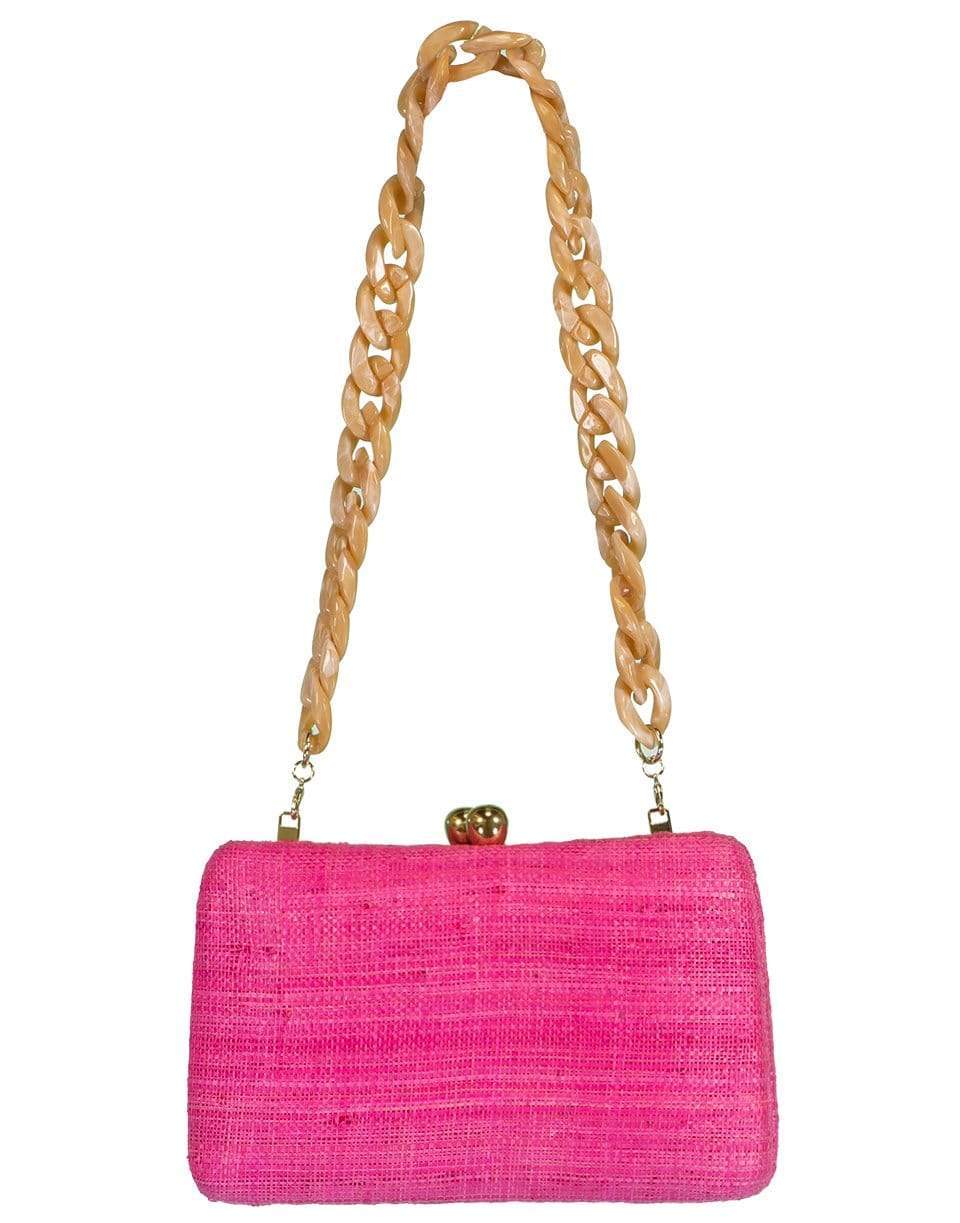 SERPUI-Marissa Beach Embroidered Clutch-PINK
