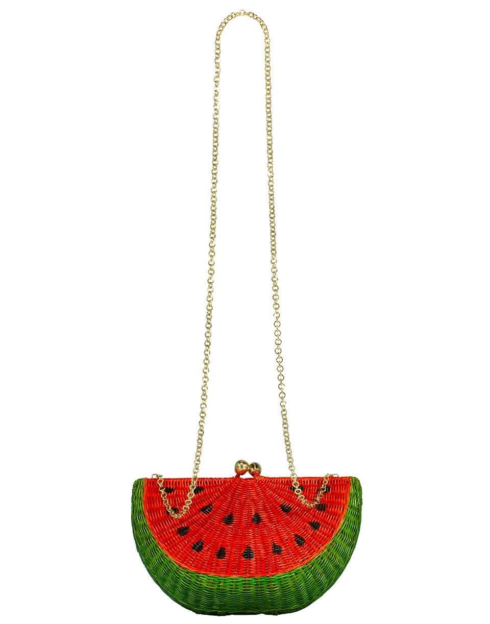 SERPUI-Watermelon Chain Strap Clutch-WATERMLN