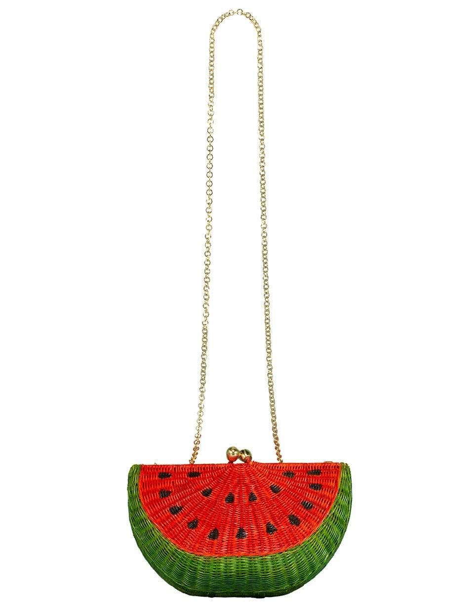 SERPUI-Watermelon Chain Strap Clutch-WATERMLN
