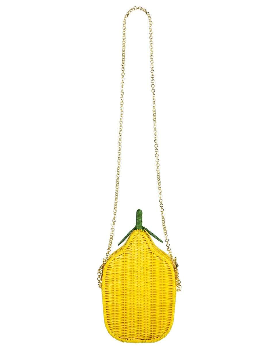 SERPUI-Sicilian Lemon Chain Strap Clutch-YELLOW