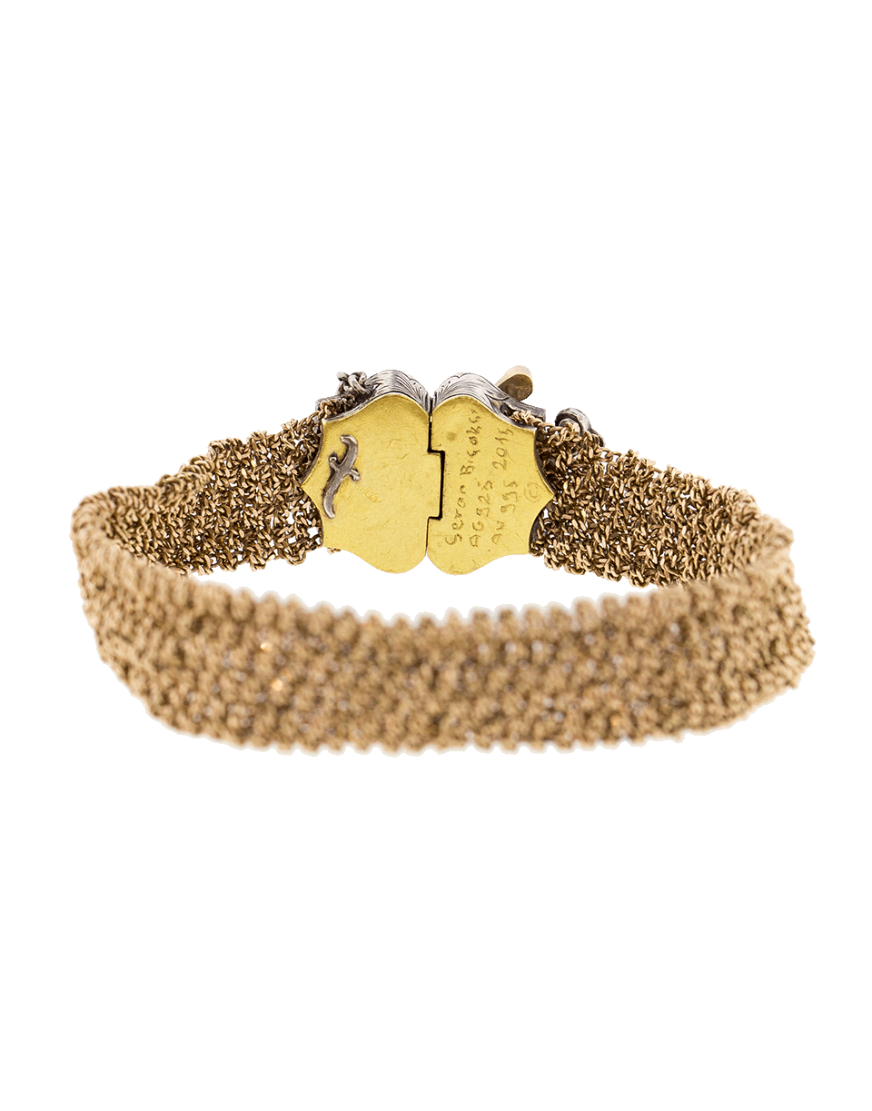 SEVAN BICAKCI-Diamond Dagger Mesh Bracelet-ROSE GOLD