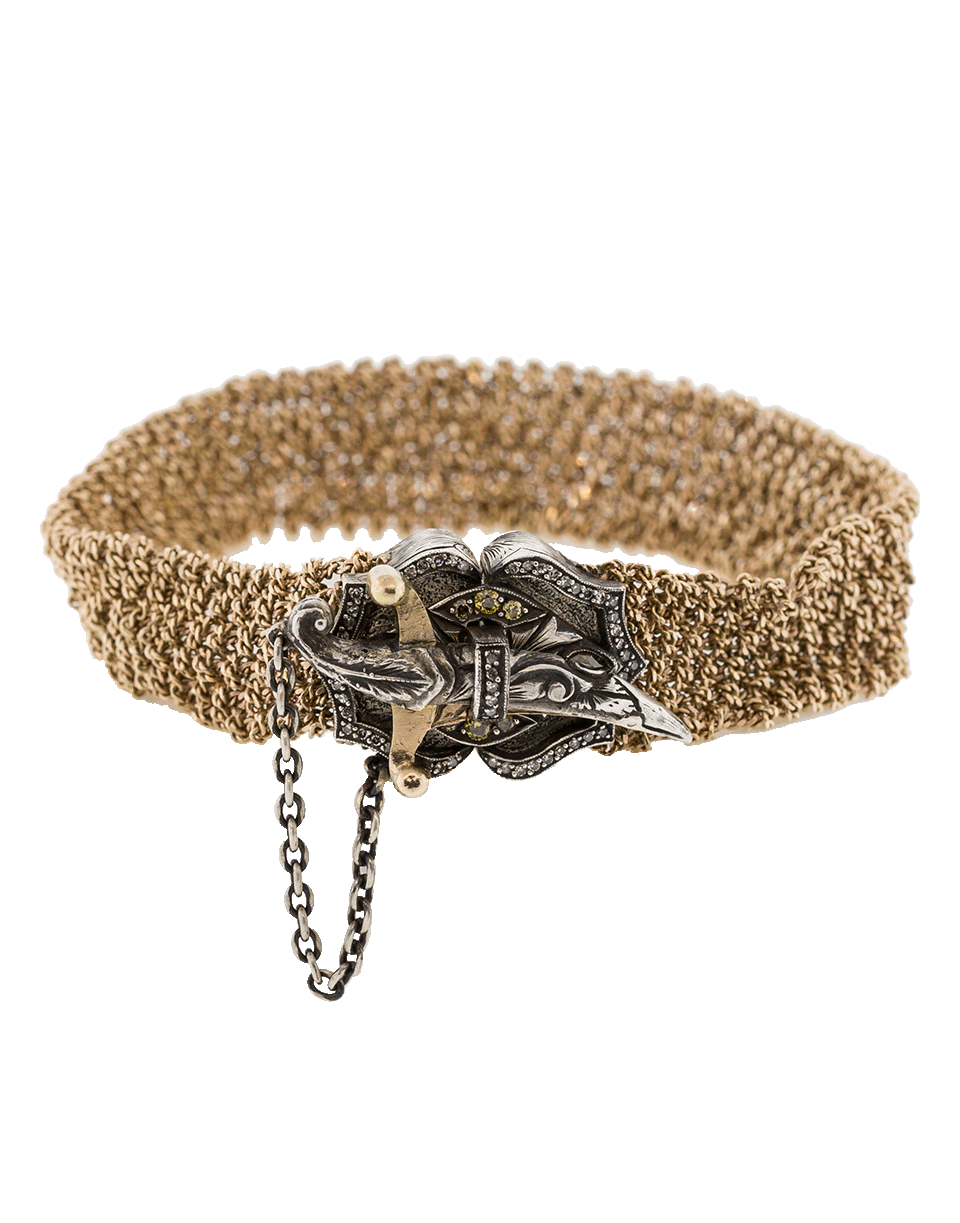 SEVAN BICAKCI-Diamond Dagger Mesh Bracelet-ROSE GOLD