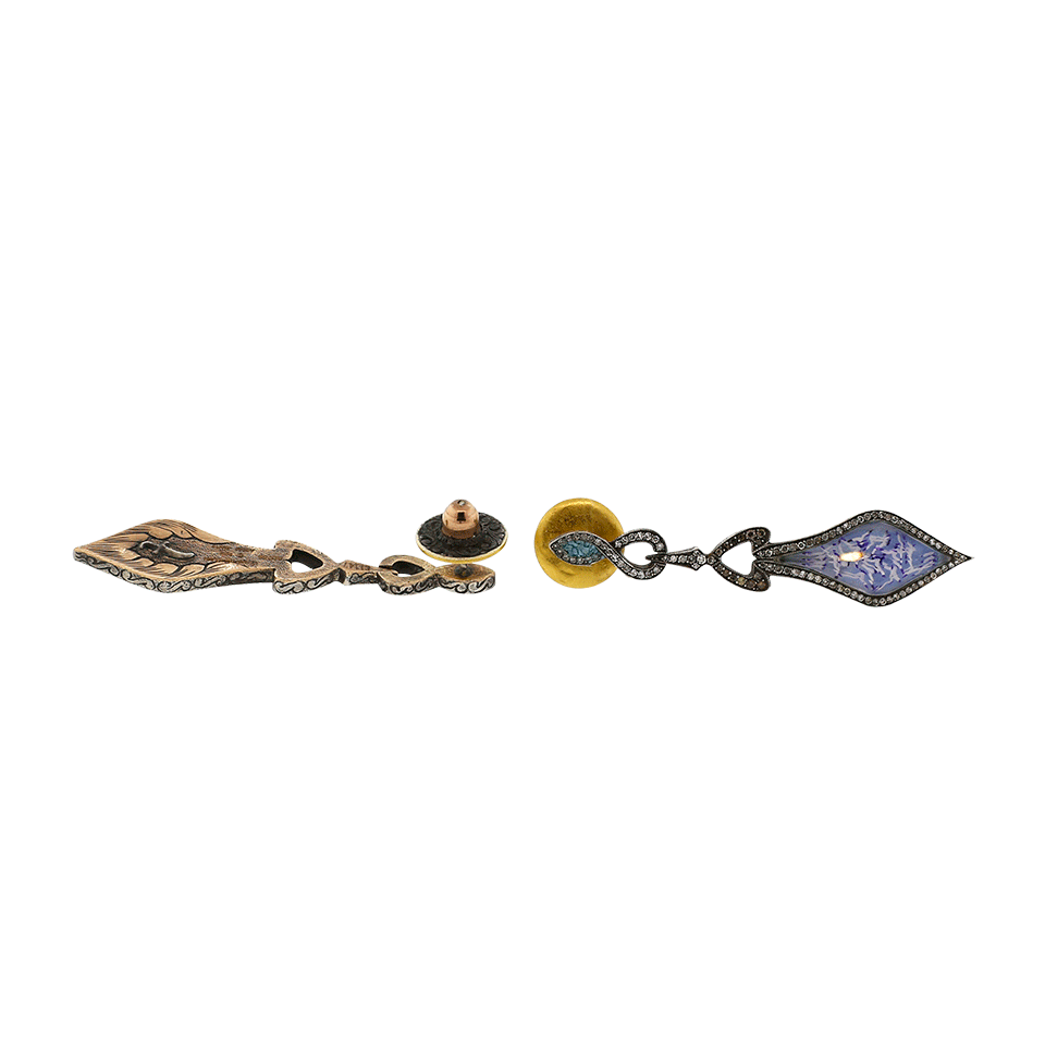 SEVAN BICAKCI-Birds In Flight Marquis Drop Earings-ROSE GOLD