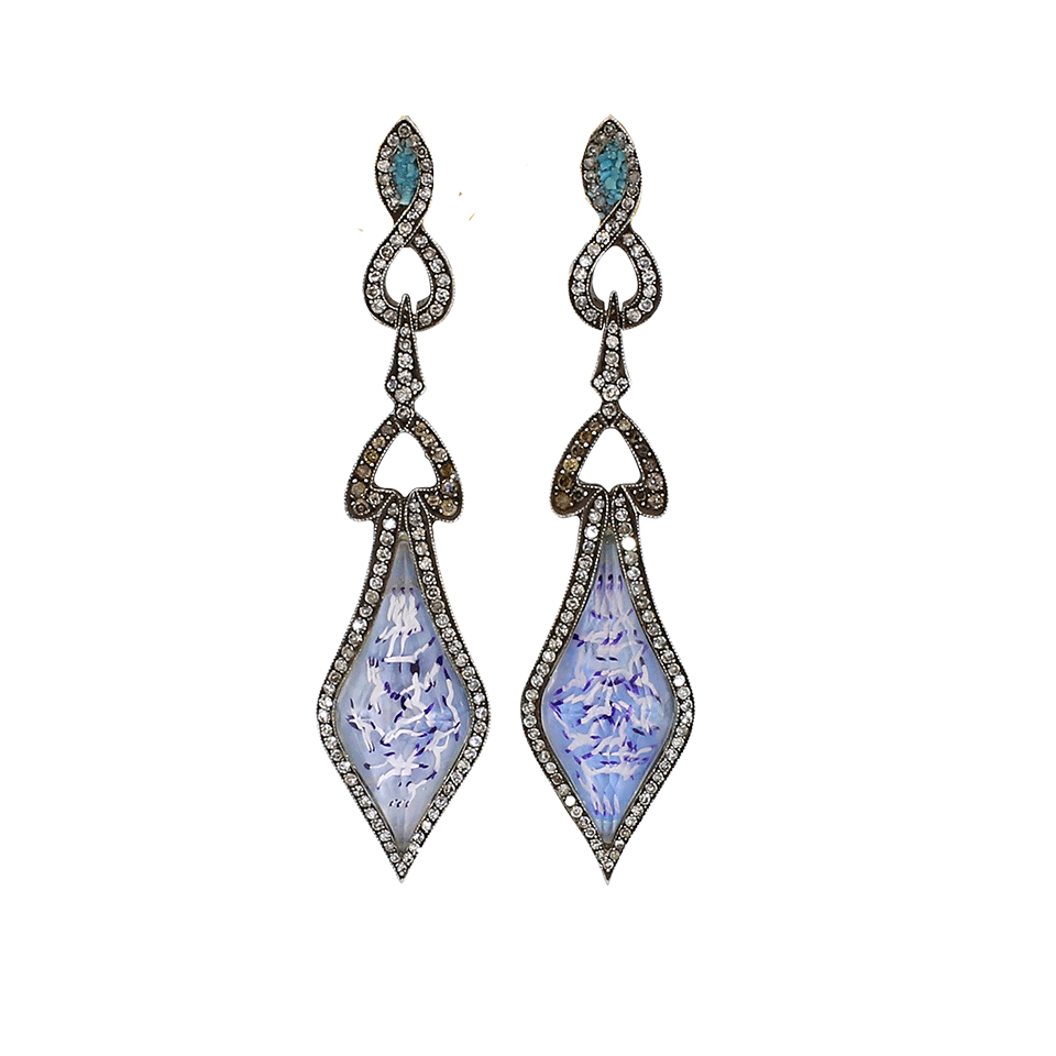 SEVAN BICAKCI-Birds In Flight Marquis Drop Earings-ROSE GOLD