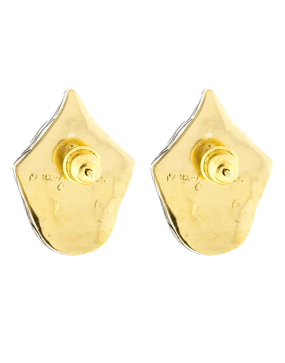 SEVAN BICAKCI-Carved Tulip Diamond Stud Earrings-YELLOW GOLD