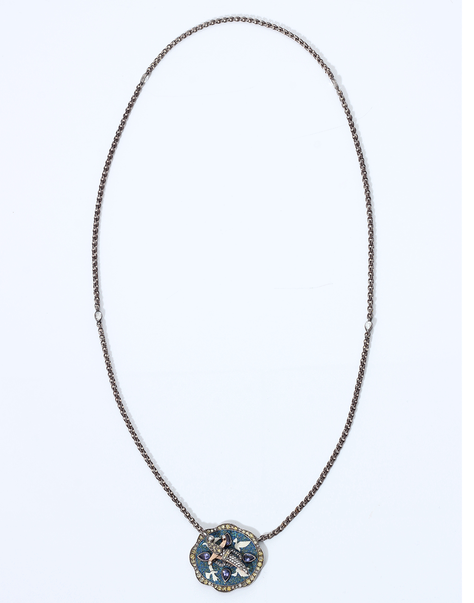 SEVAN BICAKCI-Doves In Flight Necklace-ROSE GOLD