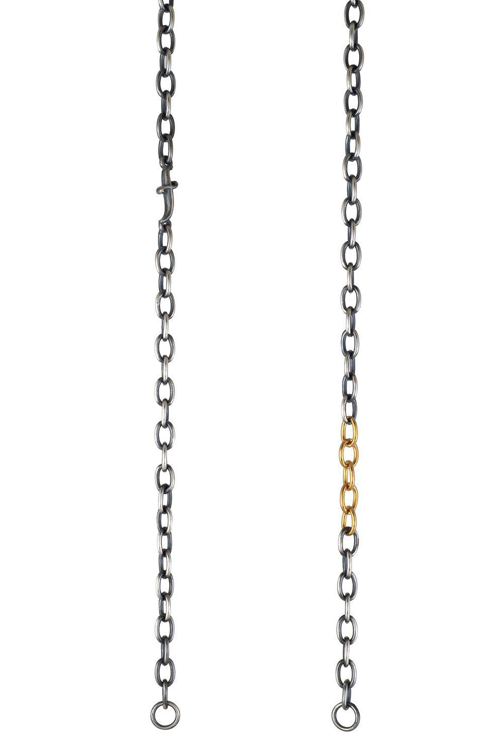  Open End Chain Link Necklace-SILVER-60CM-JEWELRYFINE JEWELNECKLACE O-SEVAN BICAKCI 