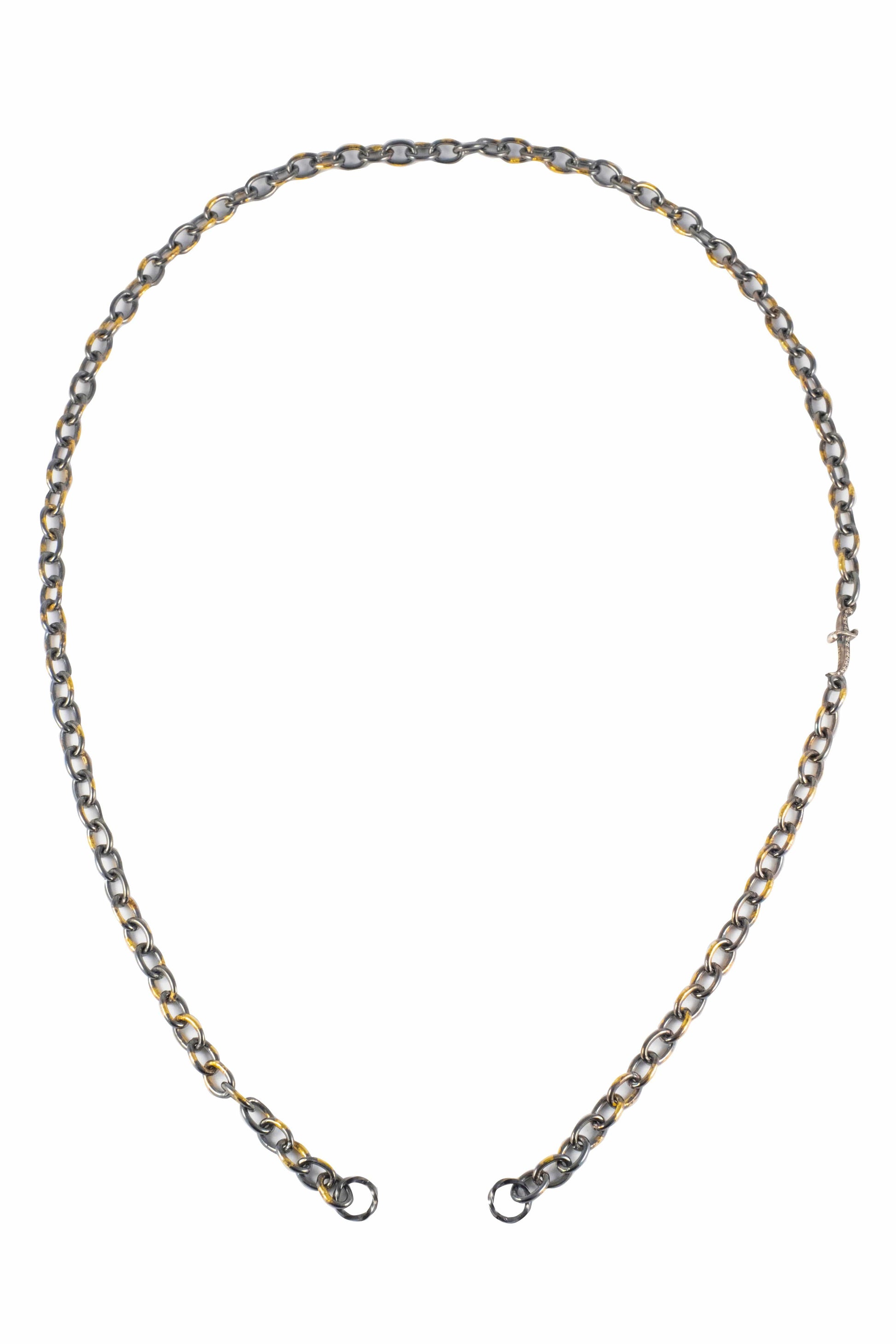 SEVAN BICAKCI-Dagger Station Open Chain Necklace-SILVER