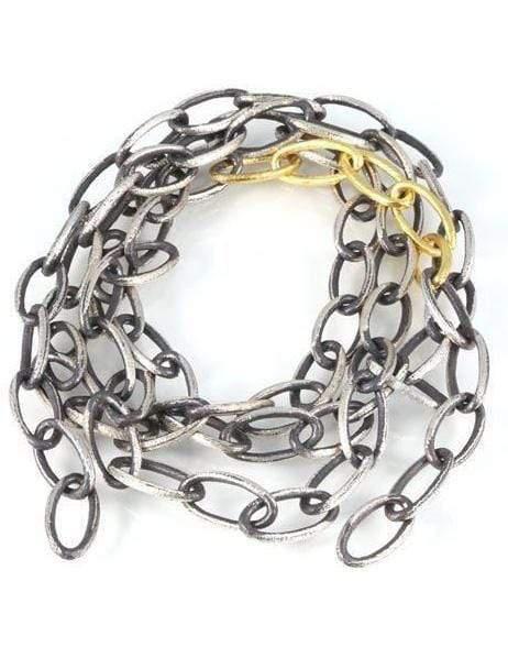 SEVAN BICAKCI-Large Open Link Chain Necklace-SILVER