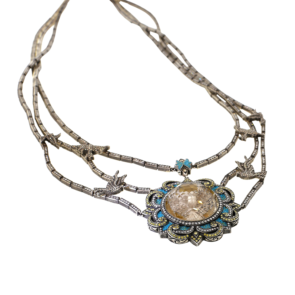 SEVAN BICAKCI-Birds In Flight Diamond Necklace-YELLOW GOLD