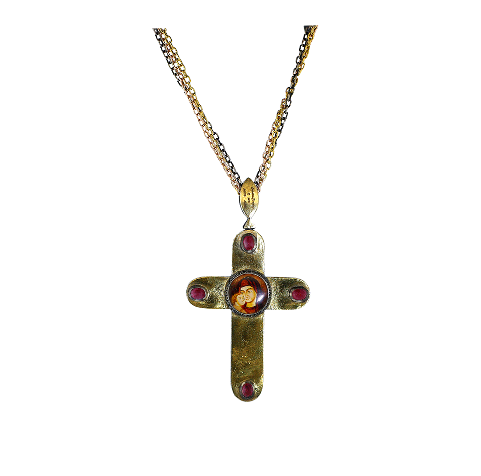 SEVAN BICAKCI-Large Cross Pendant-YELLOW GOLD