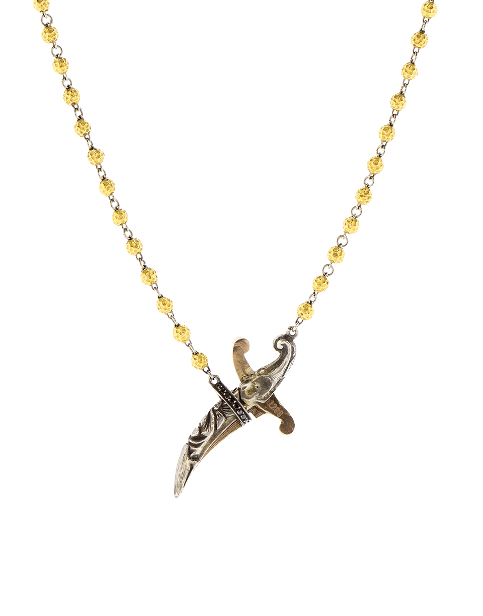 SEVAN BICAKCI-Rosary Bead Necklace-YELLOW GOLD