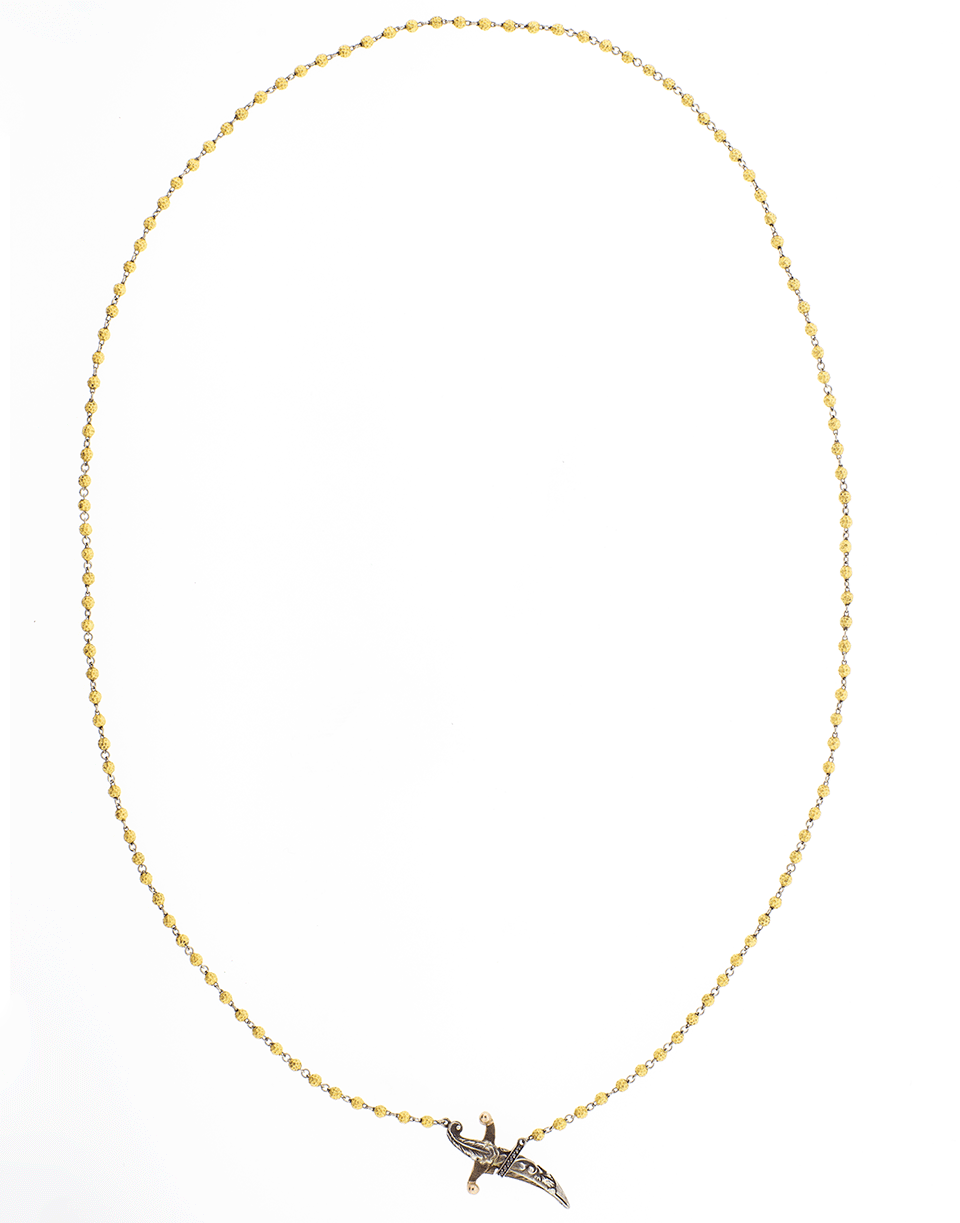 SEVAN BICAKCI-Rosary Bead Necklace-YELLOW GOLD