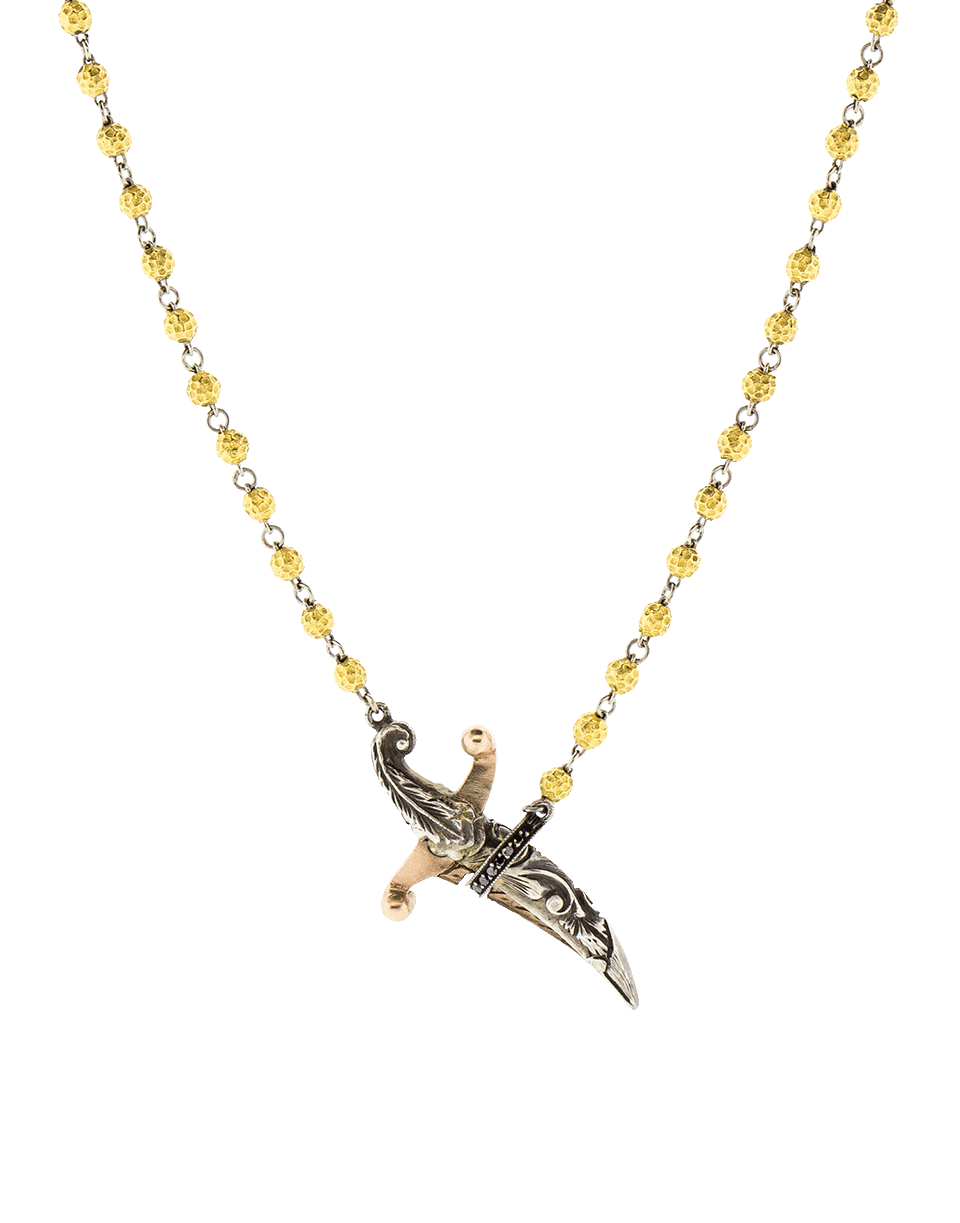 SEVAN BICAKCI-Rosary Bead Necklace-YELLOW GOLD