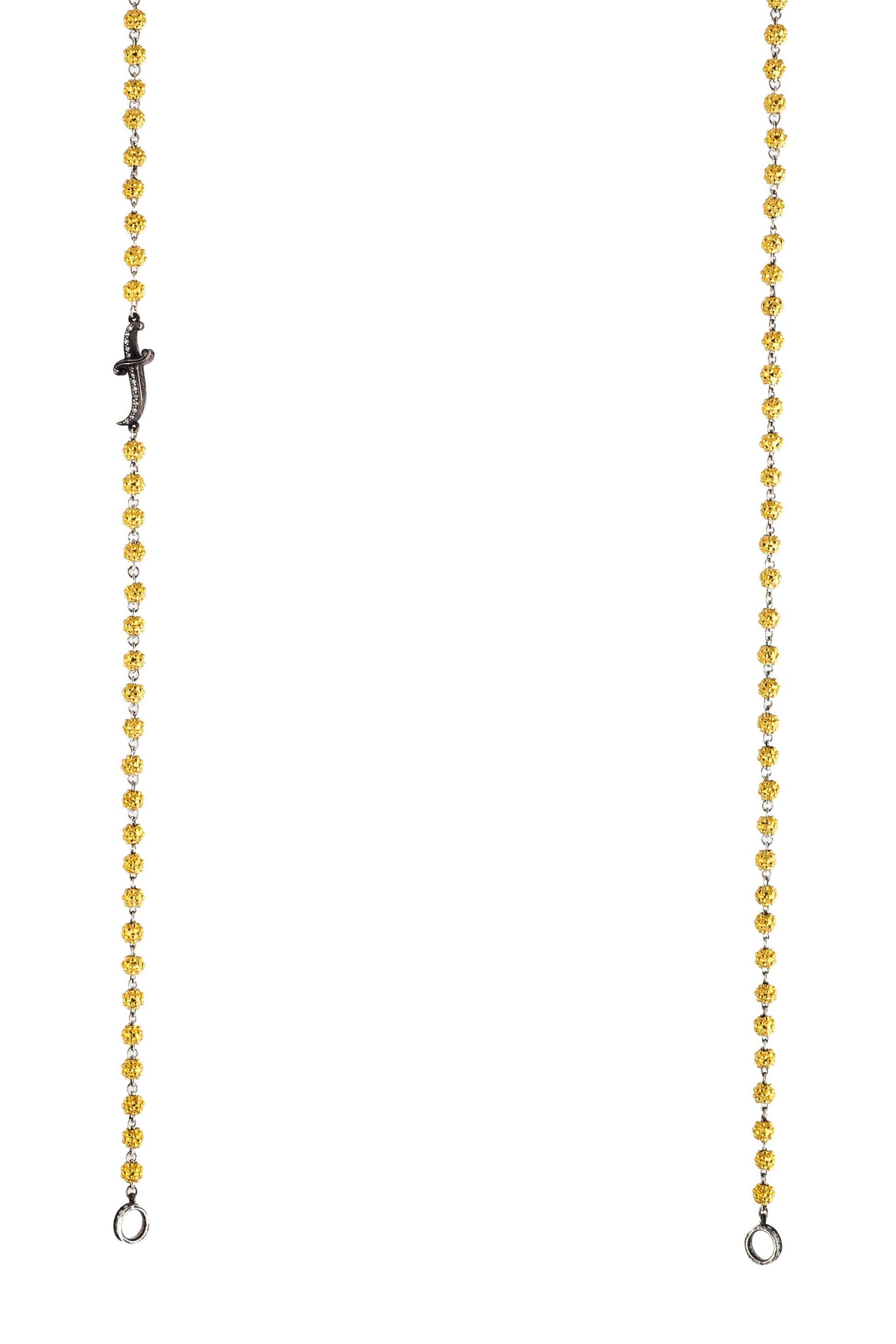 SEVAN BICAKCI-Rosary Dagger Chain-YELLOW GOLD